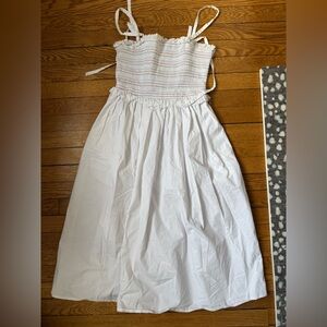 English Factory White Smocked Dress - Size Medium